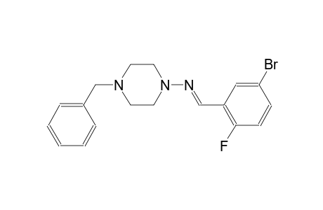 4-benzyl-N-[(E)-(5-bromo-2-fluorophenyl)methylidene]-1-piperazinamine
