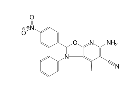 oxazolo[5,4-b]pyridine-6-carbonitrile, 5-amino-1,2-dihydro-7-methyl-2-(4-nitrophenyl)-1-phenyl-