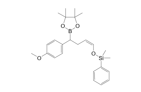 (Z)-(4-(4-Methoxyphenyl)-4-(4,4,5,5-tetramethyl-1,3,2-dioxaborolan-2-yl)but-1-enyloxy)dimethyl(phenyl)silane