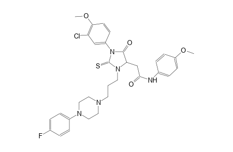 4-imidazolidineacetamide, 1-(3-chloro-4-methoxyphenyl)-3-[3-[4-(4-fluorophenyl)-1-piperazinyl]propyl]-N-(4-methoxyphenyl)-5-oxo-2-thioxo-