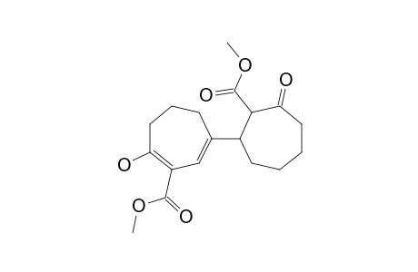 2-METHOXYCARBONYL-4-(2-METHOXYCARBONYL-3-OXO-1-CYCLOHEPTYL)-1,3-CYCLOHEPTADIENE-1-OL