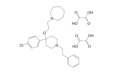4-(p-CHLOROPHENYL)-4-[2-(HEXAMETHYLENEIMINO)ETHOXY]-1-PHENETHYLPIPERIDINE, DIOXALATE