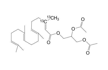3,20-13C2-E,E.E-geranylgeranoic acid 2,3-diacetoxypropyl ester
