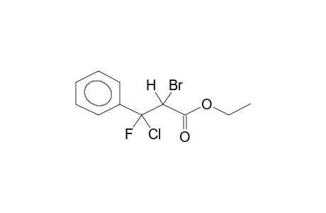 ETHYL 2-BROMO-3-CHLORO-3-FLUORO-3-PHENYLPROPANOATE