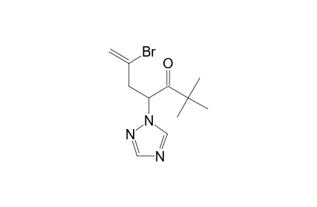 6-Hepten-3-one, 6-bromo-2,2-dimethyl-4-(1H-1,2,4-triazol-1-yl)-, (+/-)-