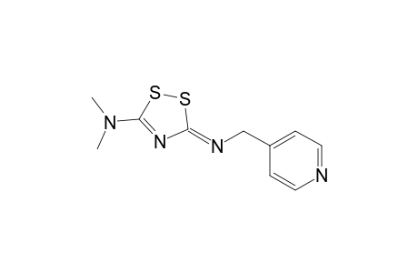 4-Pyridinemethanamine, N-[5-(dimethylamino)-3H-1,2,4-dithiazol-3-ylidene]-
