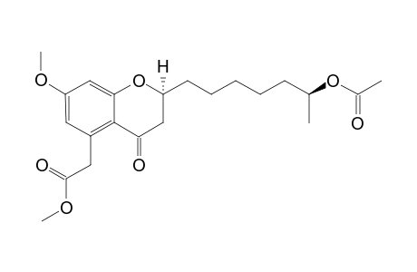 (2'-S,6''-S)_METHYL_2-(2-(6-ACETOXYHEPTYL)-7-METHOXY-4-OXOCHROMAN-5-YL)-ACETATE