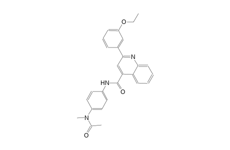 N-{4-[acetyl(methyl)amino]phenyl}-2-(3-ethoxyphenyl)-4-quinolinecarboxamide