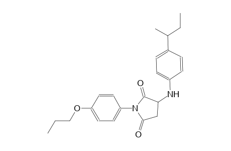 3-(4-sec-butylanilino)-1-(4-propoxyphenyl)-2,5-pyrrolidinedione