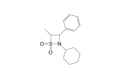 2-Cyalohexyl-4-methyl-3-phenyl-1,2-thiazetidine 1,1-Dioxide