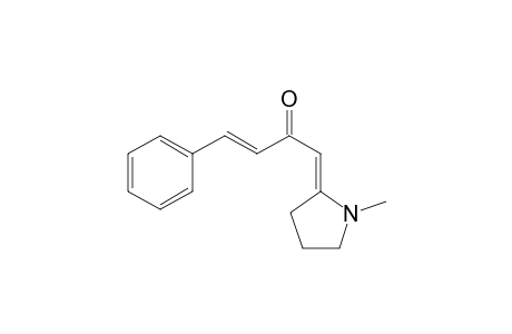 3-Buten-2-one, 1-(1-methyl-2-pyrrolidinylidene)-4-phenyl-, (E,E)-