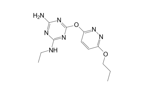 1,3,5-Triazine-2,4-diamine, N(2)-ethyl-6-[(6-propoxy-3-pyridazinyl)oxy]-