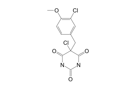 5-CHLORO-5-(3-CHLORO-4-METHOXYBENZYL)-BARBITURIC-ACID