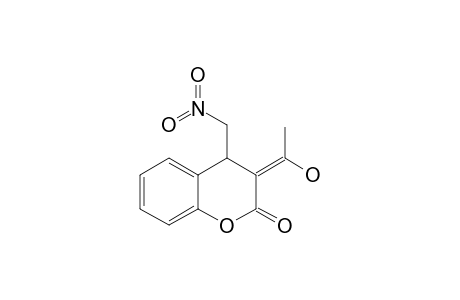 3-(1-HYDROXYETHYLIDENE)-4-(NITROMETHYL)-CHROMAN-2-ONE