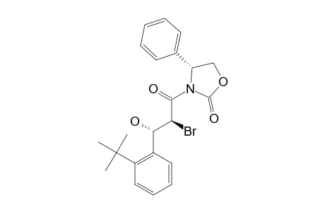 N-[2'-BROMO-3'-HYDROXY-3'-(ORTHO-TERT.-BUTYLPHENYL)-1'-OXOPROPYL]-4-PHENYL-2-OXAZOLIDINONE