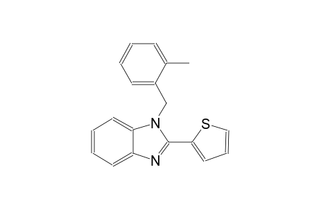 1H-benzimidazole, 1-[(2-methylphenyl)methyl]-2-(2-thienyl)-