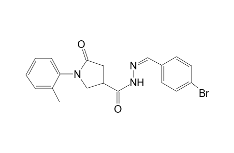 N'-[(Z)-(4-Bromophenyl)methylidene]-1-(2-methylphenyl)-5-oxo-3-pyrrolidinecarbohydrazide