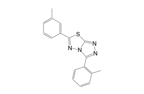 3-(2-methylphenyl)-6-(3-methylphenyl)[1,2,4]triazolo[3,4-b][1,3,4]thiadiazole
