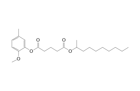 Glutaric acid, dec-2-yl 5-methyl-2-methoxybenzyl ester