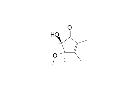 (cis)-5-Hydroxy-4-methoxy-2,3,4,5-tetramethylcyclopent-2-enone