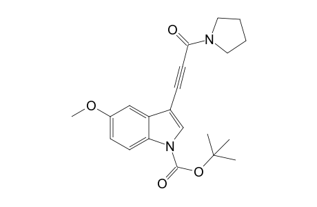 3-(2-Pyrrolidinocarbonylprop-1-ynyl)-5-methoxyindole-1-carboxylic acid tert-butyl ester