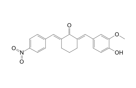 2-(4-Hydroxy-3-methoxybenzylidene)-6-(4-nitrobenzylidene)cyclohexanone