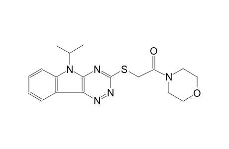 5H-[1,2,4]triazino[5,6-b]indole, 5-(1-methylethyl)-3-[[2-(4-morpholinyl)-2-oxoethyl]thio]-