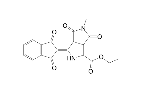 Ethyl 4-(1,3-dioxoindan-2-ylidene)-7-methyl-6,8-dioxo-3,7-diazabicyclo[3.3.0]octane-2-carboxylate