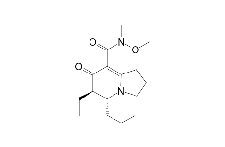 (5R,6R)-6-Ethyl-N-methoxy-N-methyl-7-oxo-5-propyl-1,2,3,5,6,7-hexahydro-indolizidine-8-carboxamide