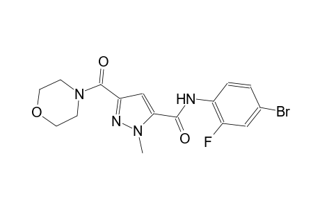 N-(4-bromo-2-fluorophenyl)-1-methyl-3-(4-morpholinylcarbonyl)-1H-pyrazole-5-carboxamide