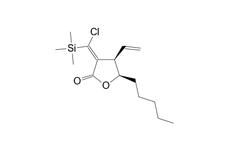 (4R,5R)-3-[(E)-Trimethylsilyl Chloromethylene-4-vinyl-5-n-pentyl-.gamma.-butyrolactone