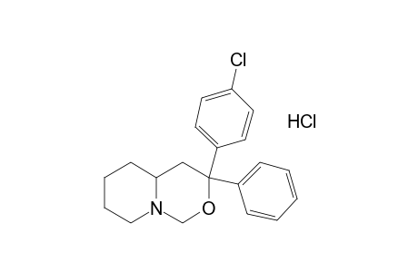 3-(p-chlorophenyl)hexahydro-3-phenyl-1H,3H-pyrido[1,2-c][1,3]oxazine, hydrochloride