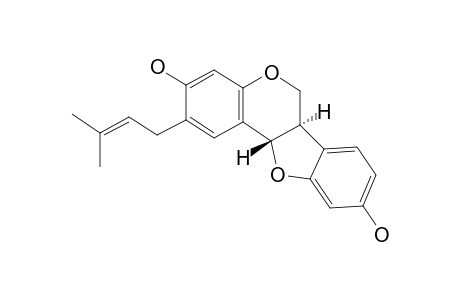 CALOPOCARPIN;3,9-DIHYDROXYPTEROCARPAN-2-(3-METHYLBUT-2-ENYL)