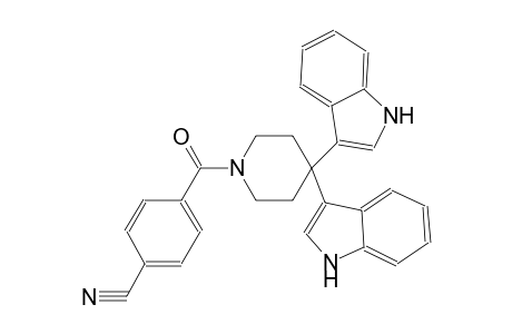 benzonitrile, 4-[[4,4-di(1H-indol-3-yl)-1-piperidinyl]carbonyl]-