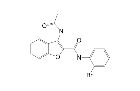 N-(2-BrOMOPHENYL)-3-ACETYLAMINO-2-BENZOFURANCARBOXAMIDE