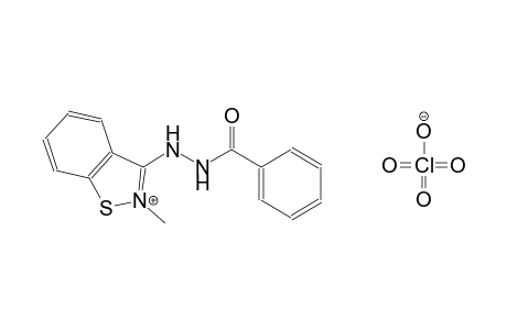 3-(2-benzoylhydrazino)-2-methyl-1,2-benzisothiazol-2-ium perchlorate