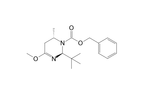 Benzyl (2S,6S)-2-(t-butyl)-6-methyl-4-methoxy-5,6-dihydro-2H-pyrimidine-1-carboxylate