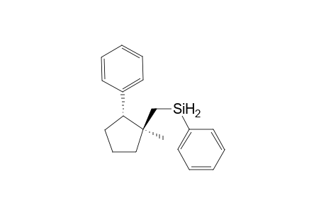 (1R*,3R*)-1-Methyl-2-phenyl-1-[(phenylsilyl)methyl]cyclopentane