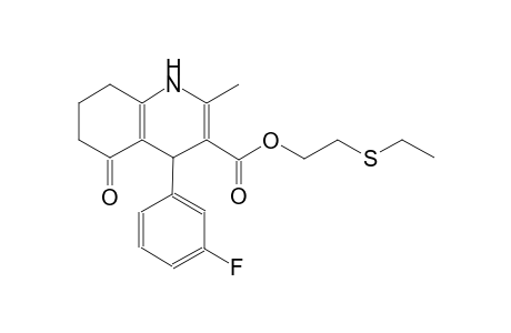 3-quinolinecarboxylic acid, 4-(3-fluorophenyl)-1,4,5,6,7,8-hexahydro-2-methyl-5-oxo-, 2-(ethylthio)ethyl ester