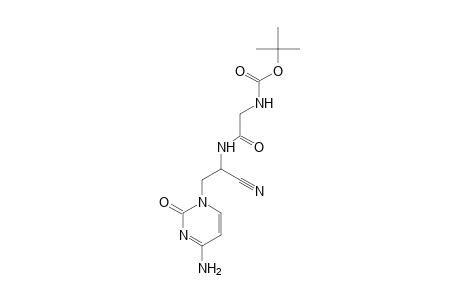 4-Aminopyrimidin-2(1H)-one-1-propanenitrile, .alpha.-(t-butoxycarbonylglycyl)amino-