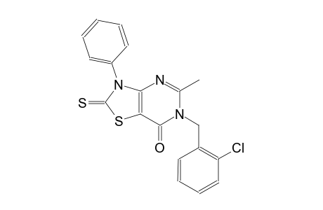 thiazolo[4,5-d]pyrimidin-7(6H)-one, 6-[(2-chlorophenyl)methyl]-2,3-dihydro-5-methyl-3-phenyl-2-thioxo-