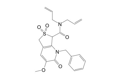 1-Benzyl-3-methoxy-2,6,6-trioxo-N,N-bis(prop-2-enyl)-5,7-dihydrothieno[3,4-b]pyridine-7-carboxamide