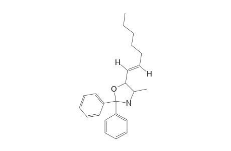 2,2-DIPHENYL-5-[(E)-HEPT-1-EN-1-YL]-4-METHYLOXAZOLIDINE