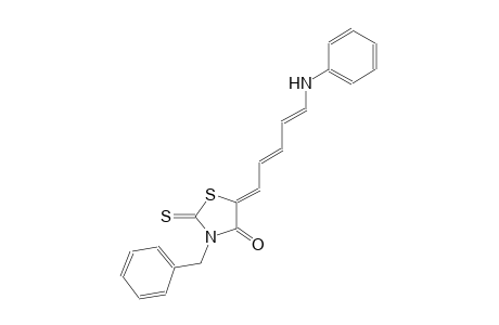 (5Z)-5-[(2E,4E)-5-anilino-2,4-pentadienylidene]-3-benzyl-2-thioxo-1,3-thiazolidin-4-one