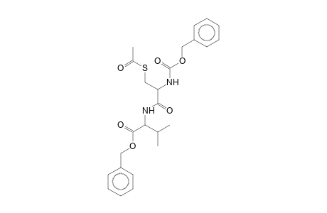 Benzyl 2-[(3-(acetylsulfanyl)-2-([(benzyloxy)carbonyl]amino)propanoyl)amino]-3-methylbutanoate