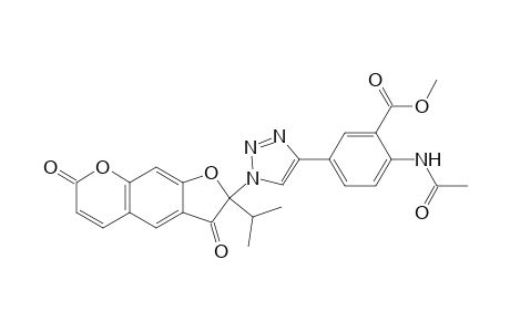 2-[4-(4-Acetamido-3-methoxycarbonylphenyl)-1H-1,2,3-triazol-1-yl]-2-isopropyl-2H-furo[3,2-g]chro-mene-3,7-dione