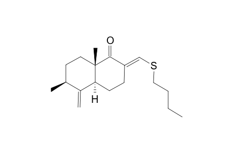 (2E,4aS,6S,8aS)-2-(butylsulfanylmethylene)-6,8a-dimethyl-5-methylene-decalin-1-one