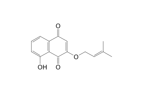 2-(3-Methylbut-2-enyloxy)-8-hydroxynaphthalene-1,4-dione