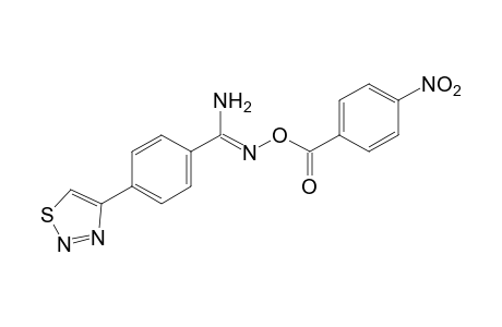 O-(p-nitrobenzoyl)-p-(1,2,3-thiadiazol-4-yl)benzamidoxime