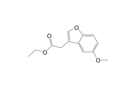 3-Benzofuranacetic acid, 5-methoxy-, ethyl ester